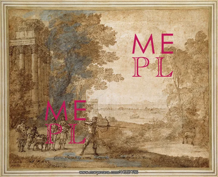 : Landscape with Ascanius Shooting the Stag of Sylvia : Landscape with Ascanius Shooting the Stag of Sylvia