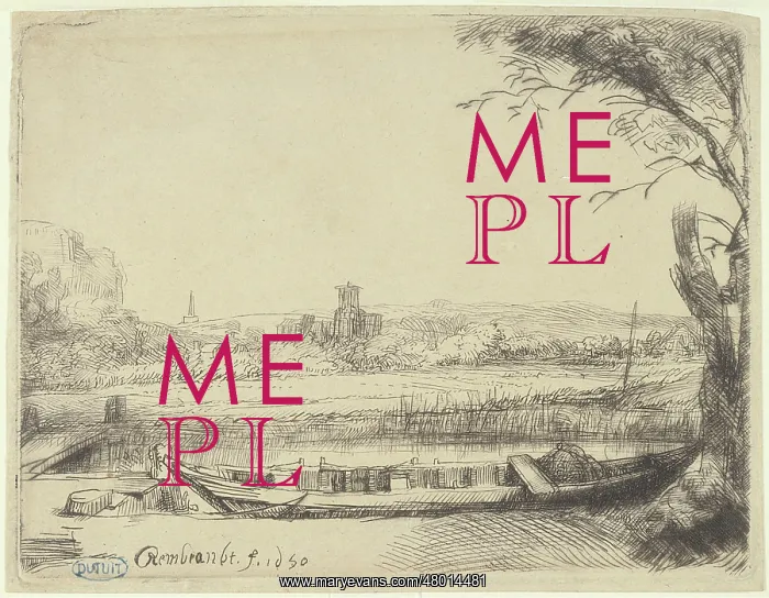 : Landscape with a canal and large boat : Landscape with a canal and large boat