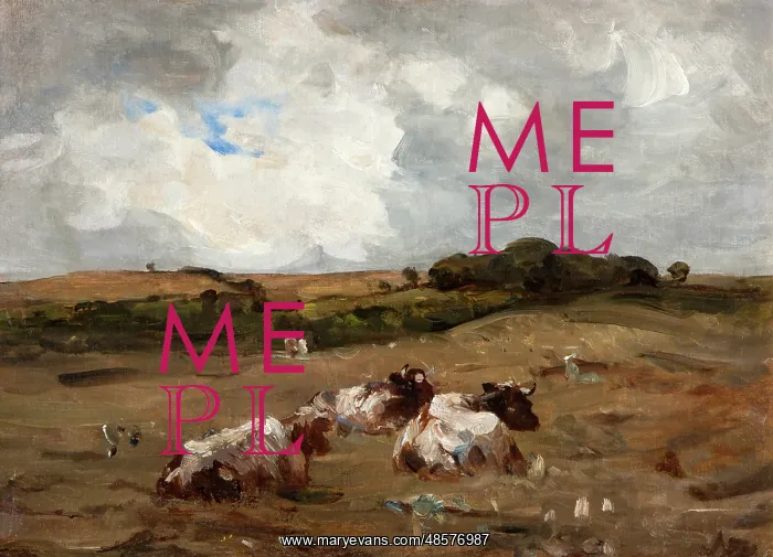 : Landscape with Cattle : Landscape with Cattle