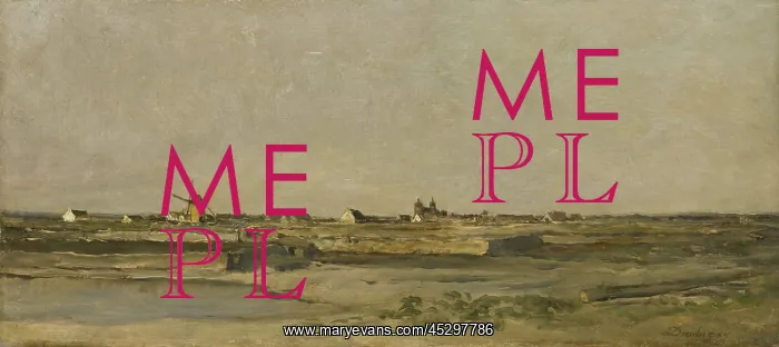 : Landscape, by Charles Francois Daubigny : Landscape, by Charles Francois Daubigny