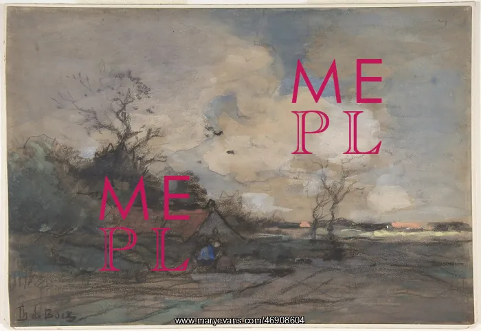 : Landscape with a Cottage, n.d. Black chalk and : Landscape with a Cottage, n.d. Black chalk and