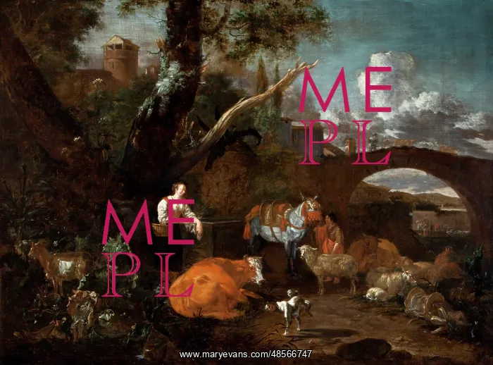 : Landscape with Figures and Animals : Landscape with Figures and Animals