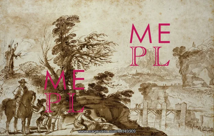 : Landscape with a Horseman and a Bridge : Landscape with a Horseman and a Bridge