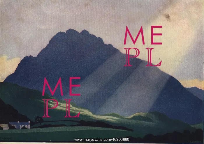 : Landscape illustration in Punch magazine : Landscape illustration in Punch magazine