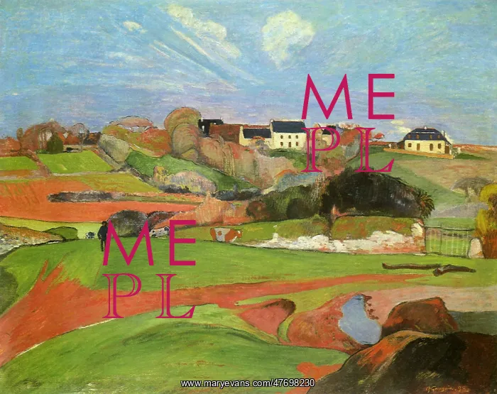  : Landscape at Le Pouldu, by Gauguin
