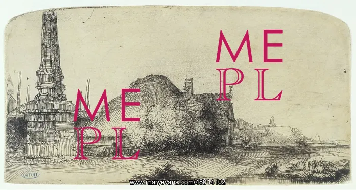 : Landscape with an obelisk : Landscape with an obelisk