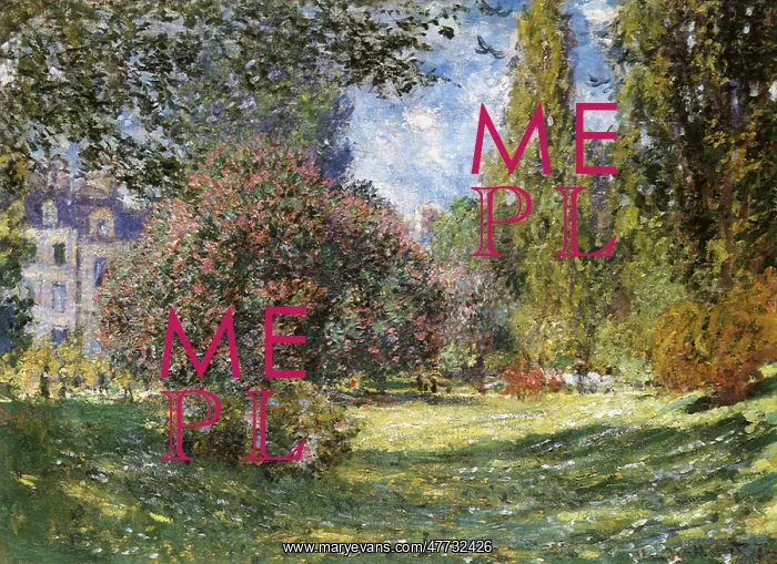  : Landscape: Parc Monceaux, by Monet