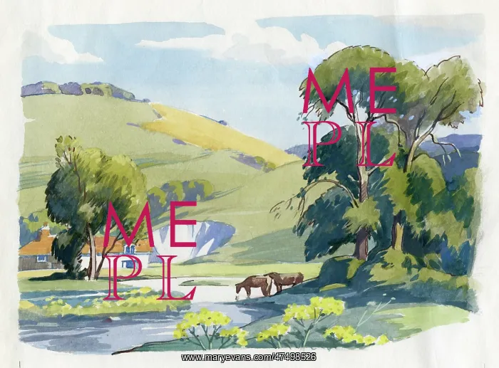 : Landscape with river and chalk pit : Landscape with river and chalk pit