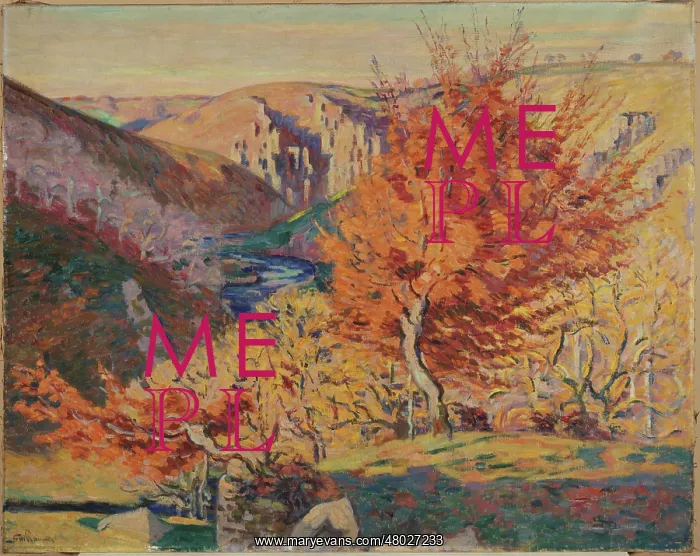 : Landscape, the rock of the Frileuse : Landscape, the rock of the Frileuse