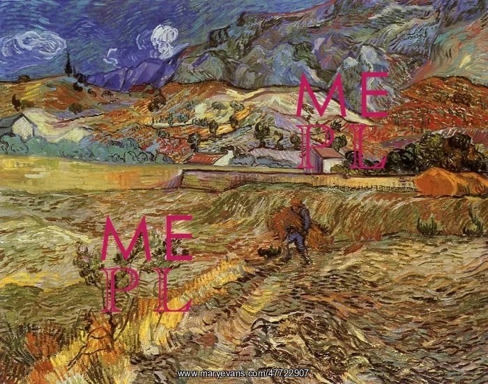 : Landscape at Saint-Remy, by Van Gogh : Landscape at Saint-Remy, by Van Gogh