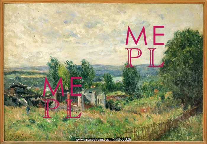 : Landscape in Summer, by Alfred Sisley : Landscape in Summer, by Alfred Sisley