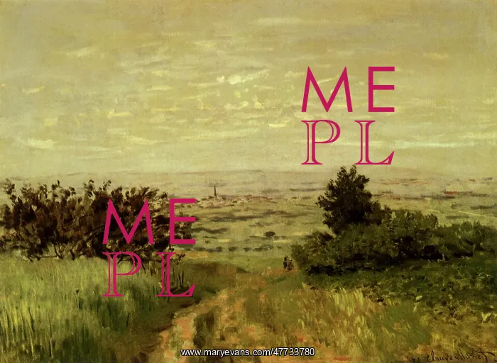  : Landscape View of the Plain of Argenteuil, by Monet