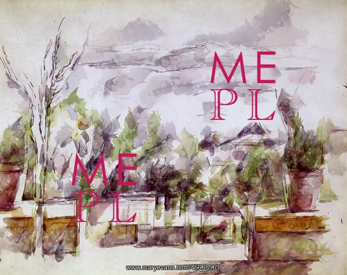 : Landscape watercolour, by Paul Cezanne : Landscape watercolour, by Paul Cezanne