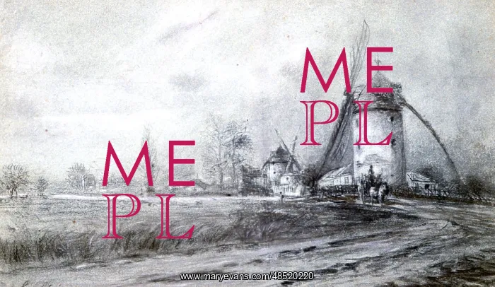 : Landscape with Windmill Artist: Stanislas Lepine : Landscape with Windmill Artist: Stanislas Lepine