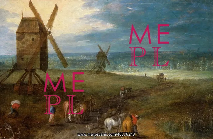 : Landscape with Windmills : Landscape with Windmills