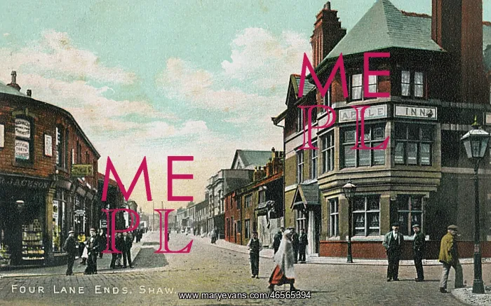 : Four Lane Ends, Shaw and Crompton, Lancashire : Four Lane Ends, Shaw and Crompton, Lancashire