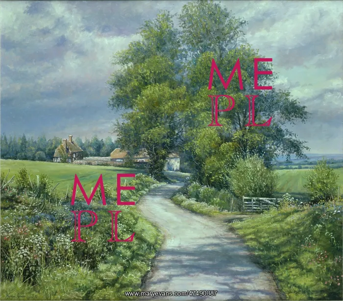 : A Lane in Spring : A Lane in Spring