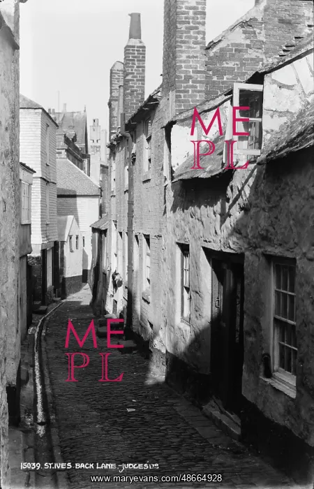 : Back Lane in St. Ives : Back Lane in St. Ives