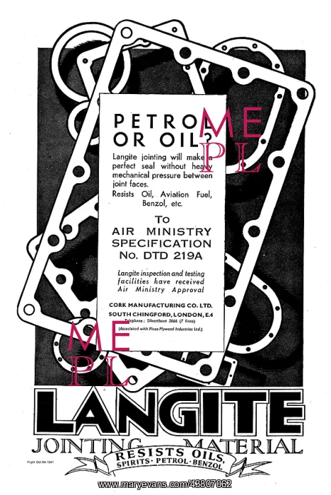 : Langite Jointing Material Resists Oils : Langite Jointing Material Resists Oils