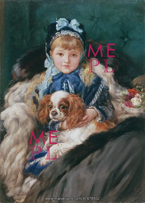 : In the Lap of Luxury ' girl with a dog : In the Lap of Luxury ' girl with a dog
