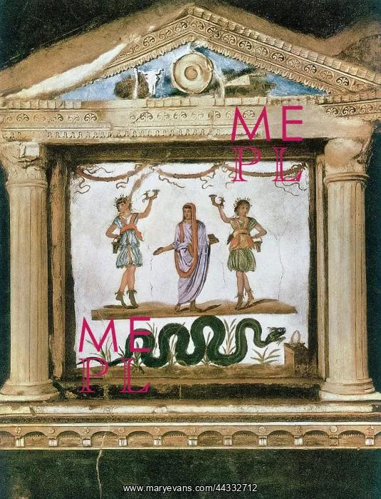 : Larario, painted mural kept in : Larario, painted mural kept in