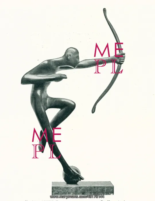 : LArcher. A sculpture showing the flexible form of an archer : LArcher. A sculpture showing the flexible form of an archer