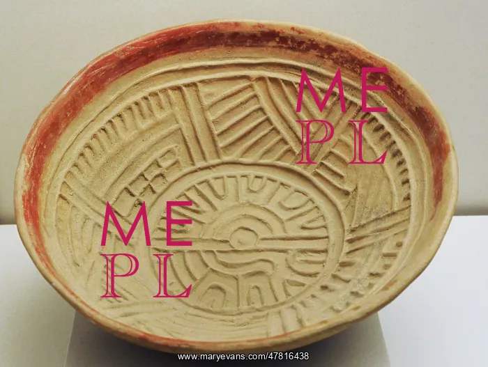 : Large bowl. Painted ceramic. Mixteca-Puebla style : Large bowl. Painted ceramic. Mixteca-Puebla style