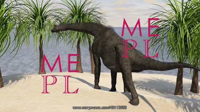 : Large Brachiosaurus grazing on trees : Large Brachiosaurus grazing on trees