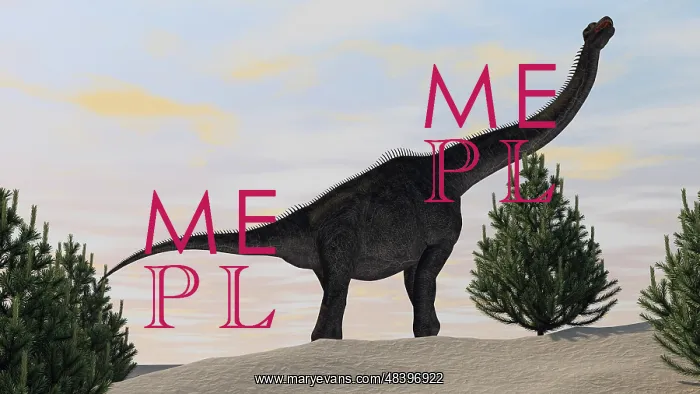 : Large Brachiosaurus amongst pine trees : Large Brachiosaurus amongst pine trees