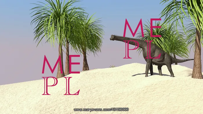 : Large Brachiosaurus in a tropical environment : Large Brachiosaurus in a tropical environment