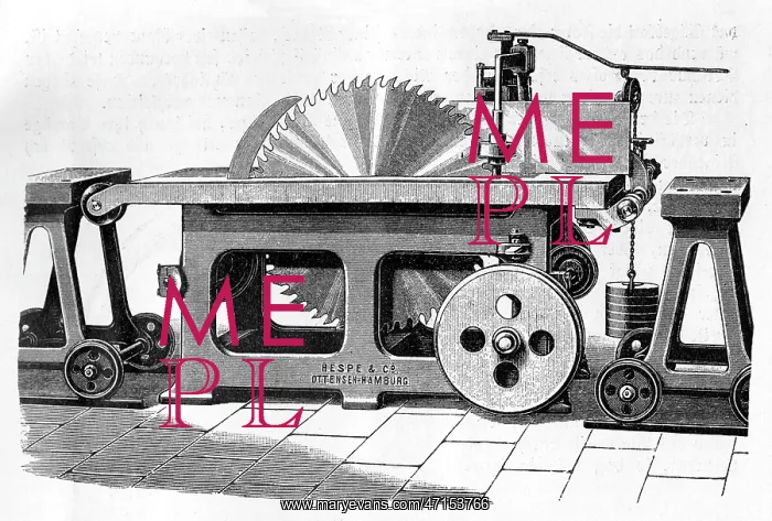  : A large circular saw