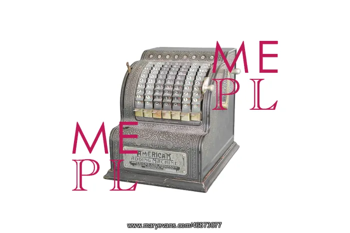 : Large counter adding machine by American Can Company : Large counter adding machine by American Can Company