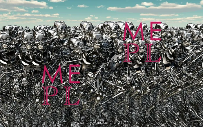 : A large gathering of robots about to run wild and free : A large gathering of robots about to run wild and free