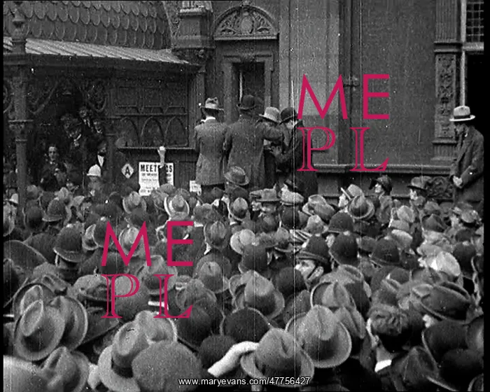 : A Large Group Of Civilians Outside Caxton Hall : A Large Group Of Civilians Outside Caxton Hall