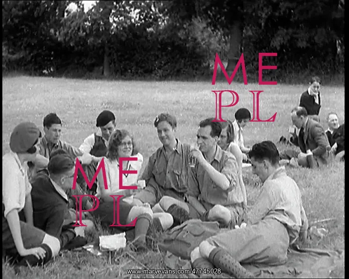 : A Large Group of Hikers Having Drinks in a Field : A Large Group of Hikers Having Drinks in a Field