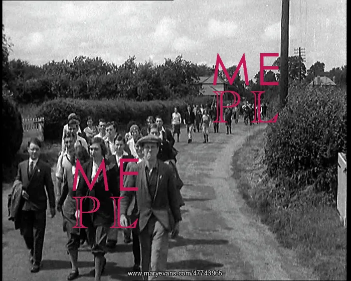 : A Large Group of Hikers Walking in the Countryside : A Large Group of Hikers Walking in the Countryside