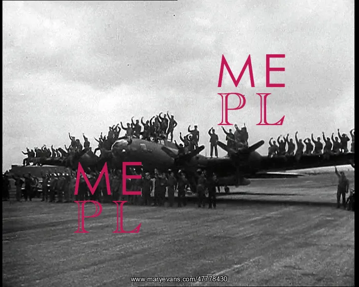  : A Large Group of Male Pilots Standing Around