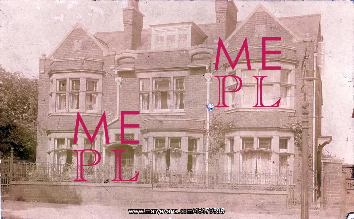 : Large House, Thought to be at Scarborough, Yorkshire : Large House, Thought to be at Scarborough, Yorkshire