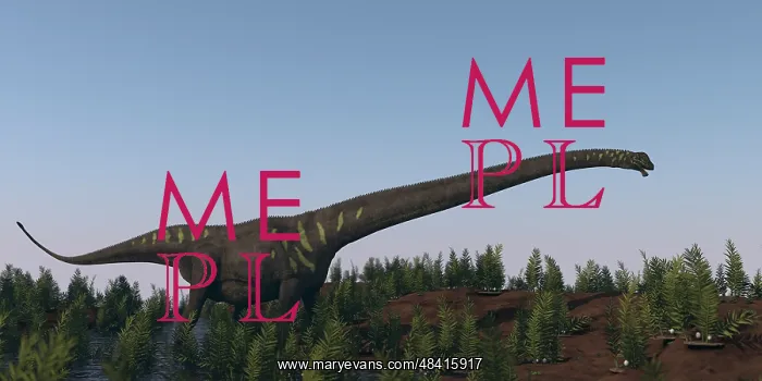 : A large Mamenchisaurus walking along a dry riverbed : A large Mamenchisaurus walking along a dry riverbed