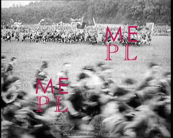 : Large Numbers of Boy Scouts Running Across : Large Numbers of Boy Scouts Running Across