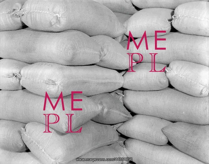  : Large Pile Of Burlap Sacks