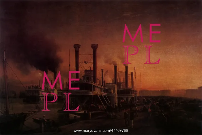 : Large Steamboats at the Sugar Levee : Large Steamboats at the Sugar Levee