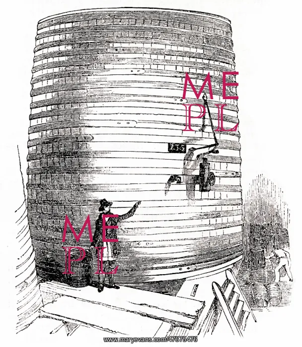 : Large vat at Barclay and Perkins brewery, Southwark, London : Large vat at Barclay and Perkins brewery, Southwark, London