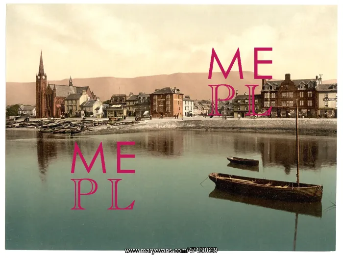 : Largs from the pier, Scotland : Largs from the pier, Scotland