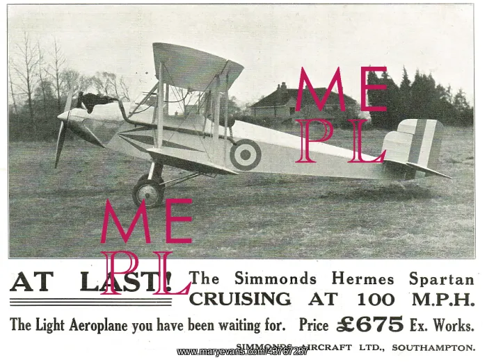 : At Last! Simmonds Hermes Spartan Cruising At 100 MPH : At Last! Simmonds Hermes Spartan Cruising At 100 MPH
