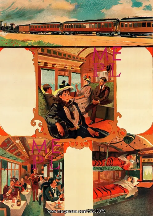 : Late 19th century train travel : Late 19th century train travel