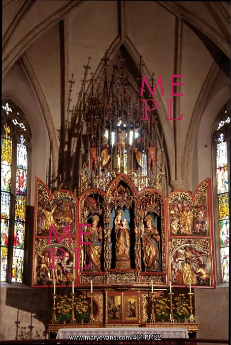 : Late Gothic winged altar in the Benedictine monastery : Late Gothic winged altar in the Benedictine monastery