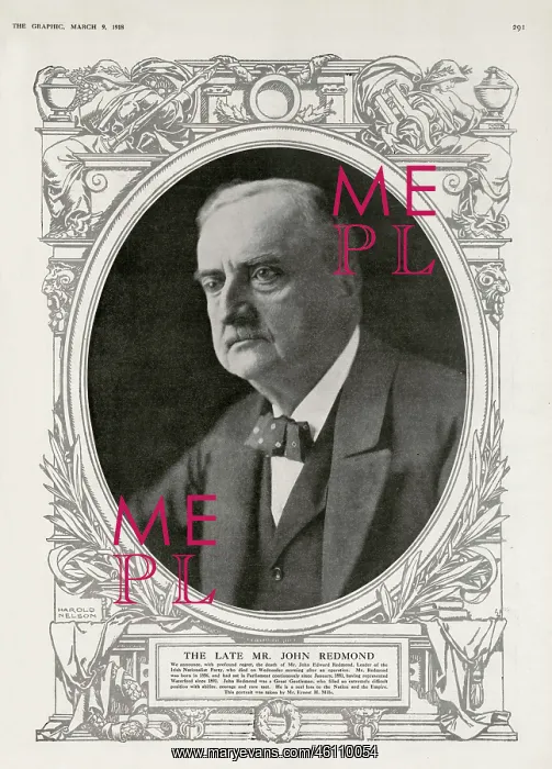 : The late John Redmond : The late John Redmond