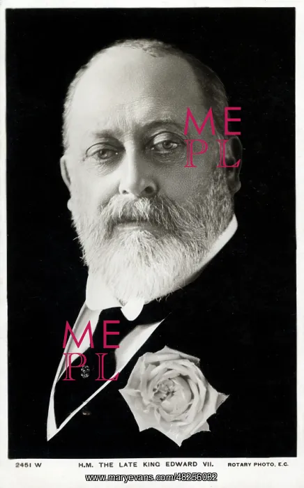 : The late King Edward VII : The late King Edward VII