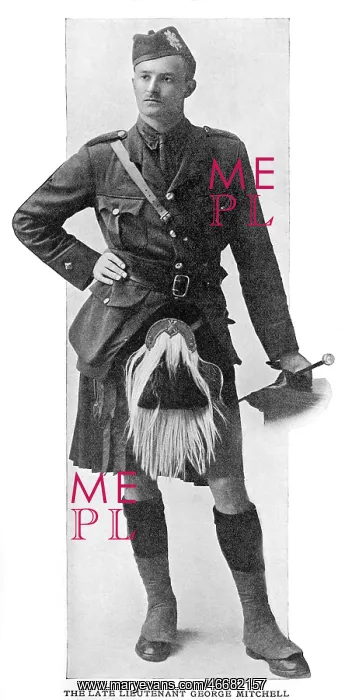 : The late Lieutenant George Mitchell, WW1 : The late Lieutenant George Mitchell, WW1